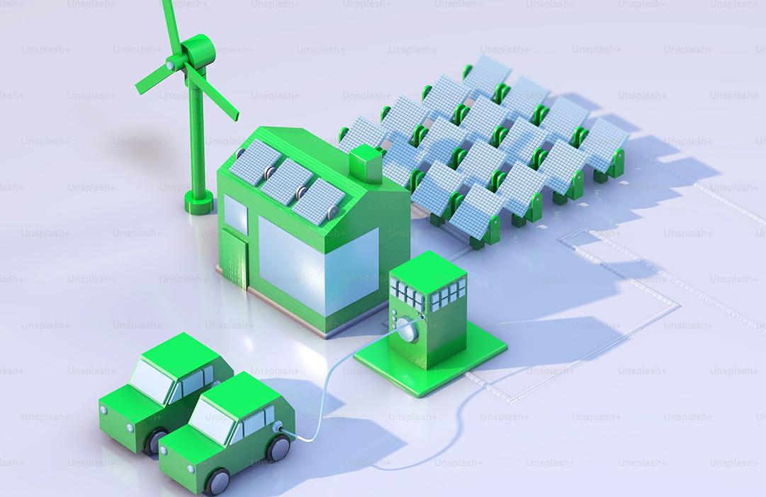 Solar-powered charging infrastructure supporting fleet sustainability